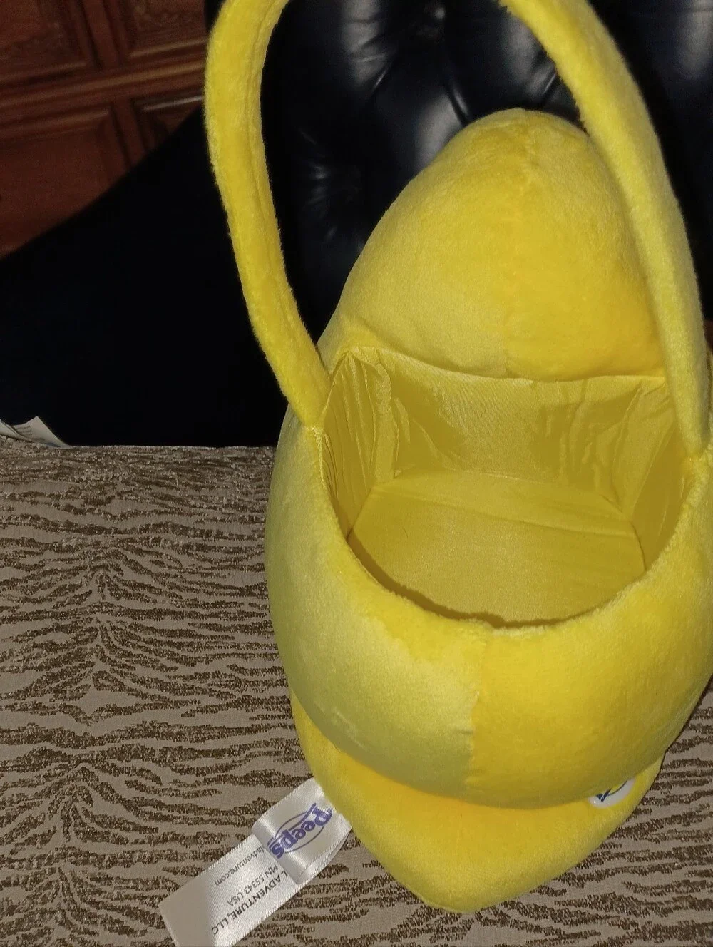 Yellow Plush Chick Basket - Basket Only
